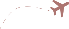 Aircraft flying on dotted line
